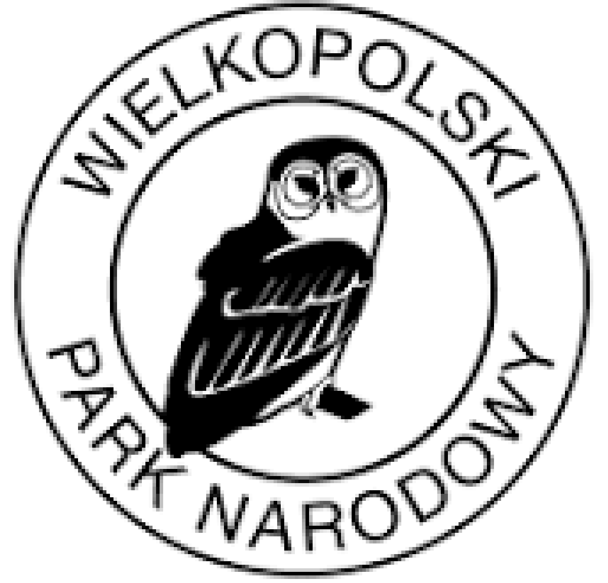 Sowa w kole z napisem Wielkopolski Park Narodowy