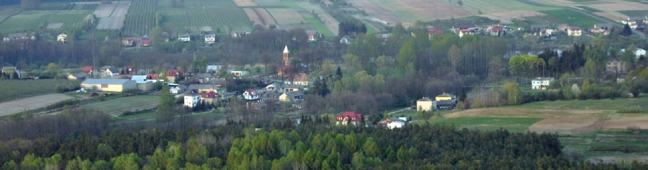Krajobraz Gminy Nowodwór z lotu ptaka - widok od strony północnej