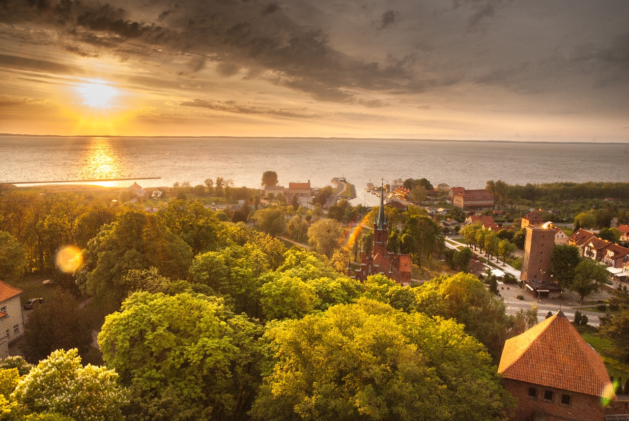 Widok na Zalew Wiślany